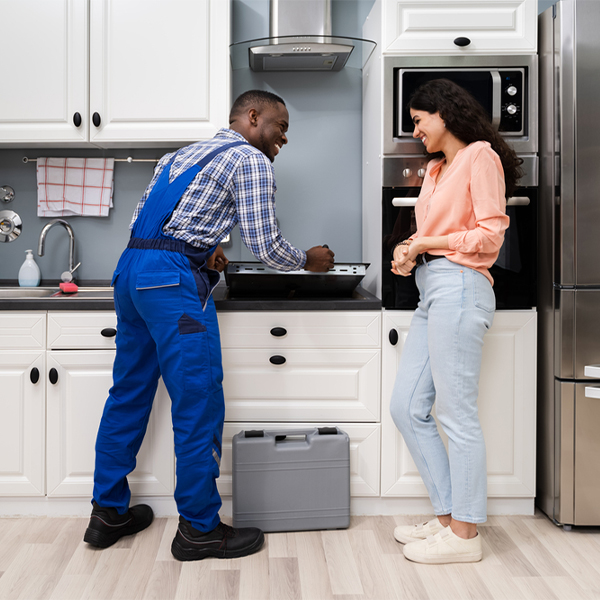 what kind of warranty do you offer on your cooktop repair services in Moriah Center